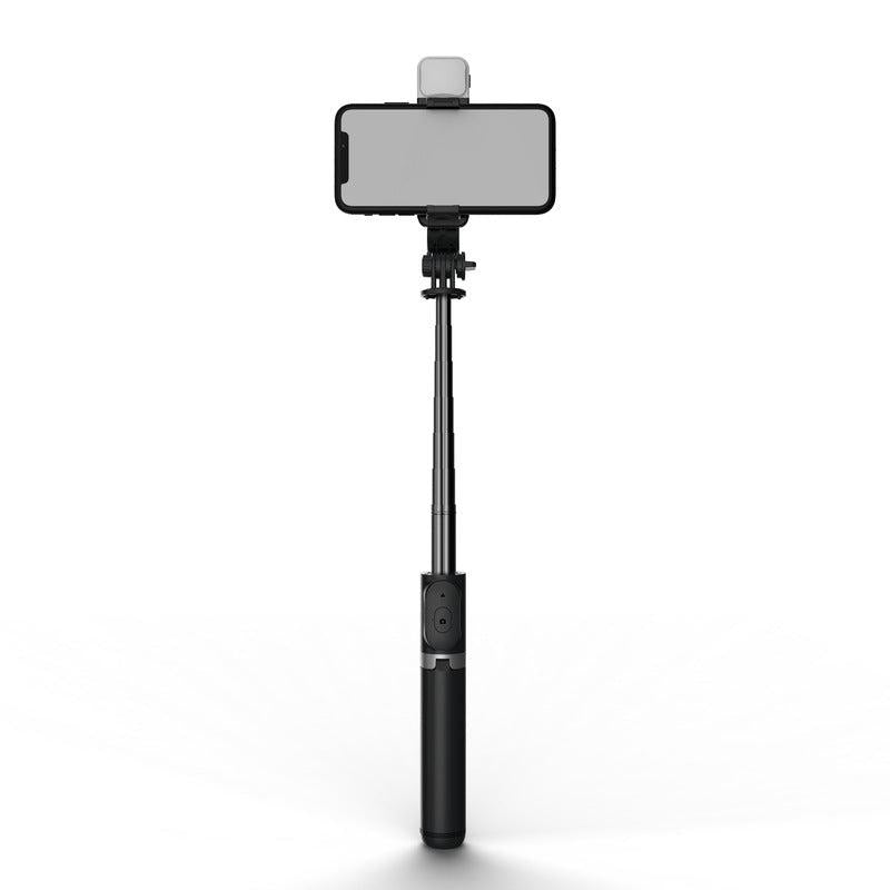 Q02S Remote Control Bluetooth Selfie Stick All-In-One Tripod Selfie Live Broadcast Fill Light Mobile Phone Bracket Selfie Stick