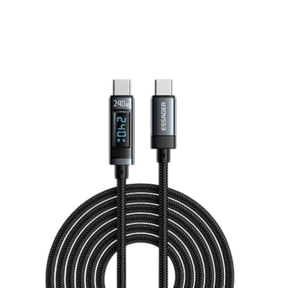 Smartsync Fast Charge Digital Display USB Cable 240W Type C to Type C with Sleek Digital Display, Durable Construction & Magnetic Attachment