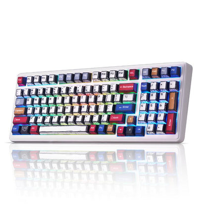 AULA F99 Wireless Mechanical Keyboard, Hot Swappable Custom Keyboard,Pre-Lubed Linear Switches,Gasket Structure,Rgb Backlit Gaming Keyboard